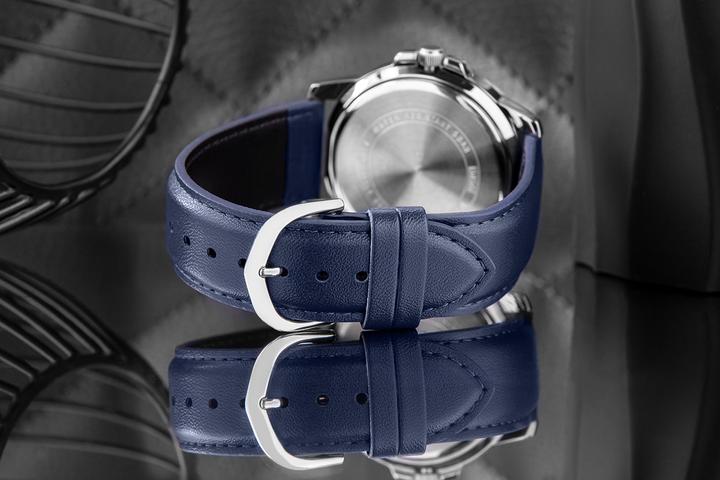 Produktbild Casio MTP-VD01L-2BV Men's Enticer Blue Leather Band Blue Dial Casual Analog Sporty Watch (220 mm)