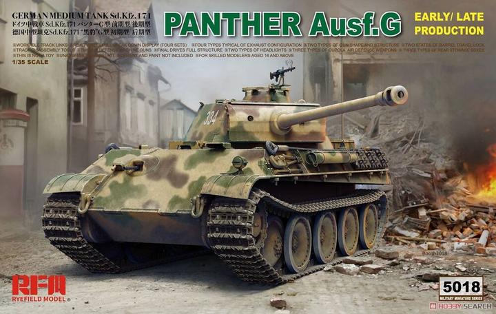 Actual product image Rye Field Model Panther Ausf.G Early/Late productions