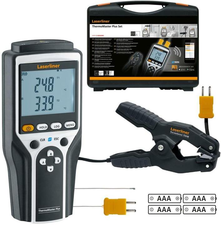Actual product image Laserliner ThermoMaster Plus temperature and humidity measuring device