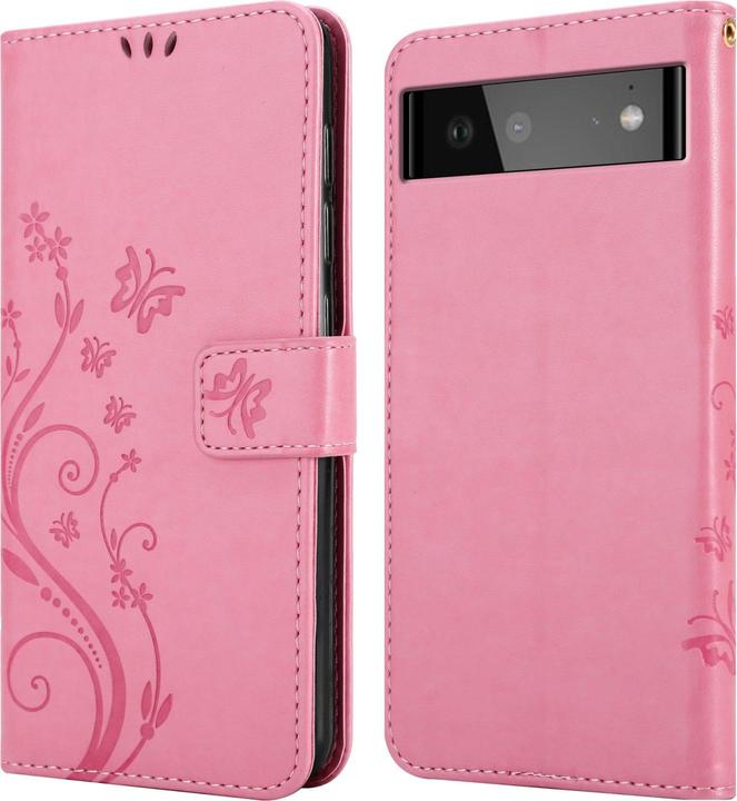 Actual product image Cadorabo Flower Book cover (Google Pixel 6a)