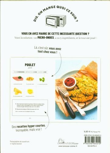 Image du produit Larousse pratique Vite fait au micro-ondes : 50 recettes, 5 ingrédients, 3 étapes maxi (Français, Collectif, 2024)