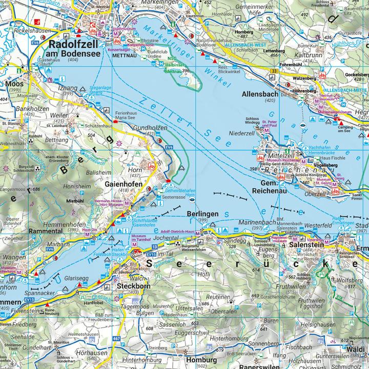 Image du produit Lac de Constance et environs, carte cycliste 1:100.0