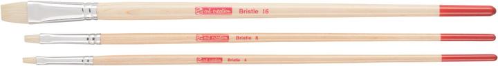 Produktbild Talens Pinselset Schweineborsten (3 Pinsel 4-8-16, flach)