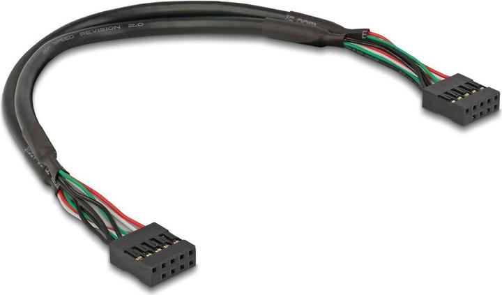 Actual product image Delock Cable USB 2.0 post socket 2.54 mm 10 pin to USB 2.0 (0.25 m)