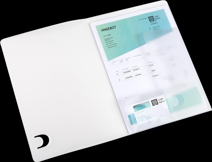 Actual product image Elba image basic offer folder, for DIN A4, colourless for approx. 70 sheets, PP 0.5 mm, filing in folder (A4, 1 x)