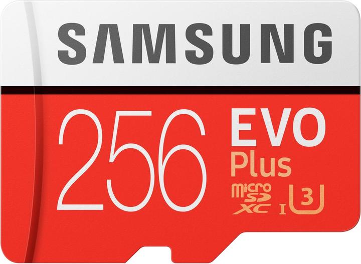 Samsung Evo+ microSD UHS-I (256 GB, microSDXC, U3, UHS-I)