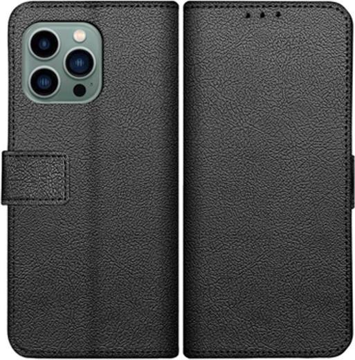 Produktbild Just in Case Pu-Leder Book HÃ¼lle Schwarz Apple iPhone 14 Pro (Apple iPhone 14 Pro)
