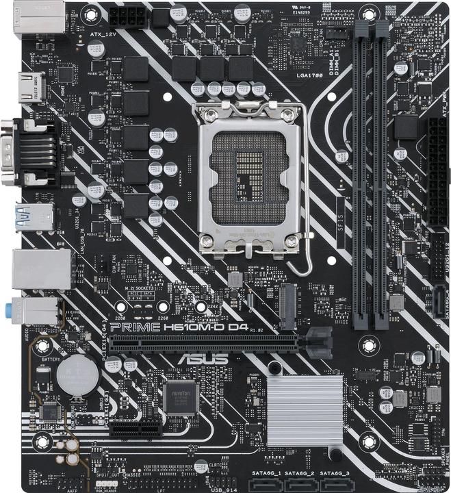 Productafbeelding ASUS PRIME H610M-D D4 (LGA 1700, Intel H610, mATX)