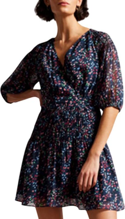 Actual product image Ted Baker Womens/Ladies Casadee Mini Smock Panel Wrap Dress (42 D)