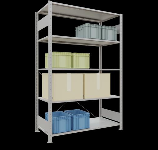 Actual product image Schulte Lagertechnik MULTIplus150 basic racking system with cross braces