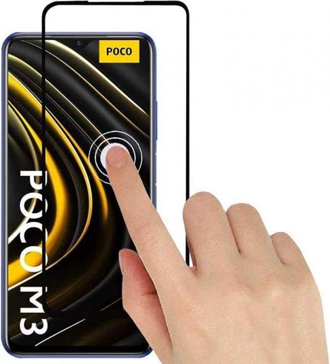 Produktbild Screenguard Xiaomi Poco M3 Full Screen Panzerglas Schutzfolie 2.5D 9H (1 Stück, Xiaomi Poco M3)