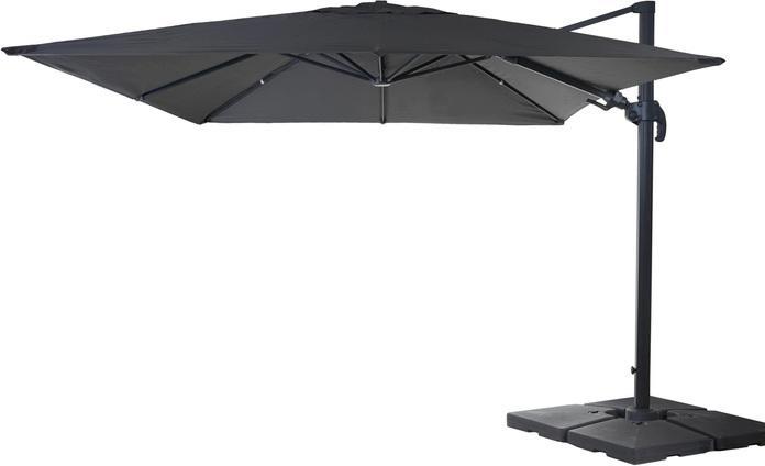 Actual product image Swisshandel24 Gastronomy traffic light umbrella, 3x4m (Ø5m) swivelling, polyester/aluminium 26kg anthracite