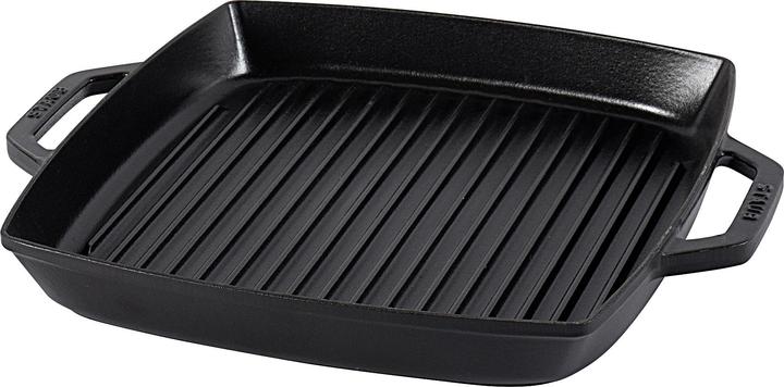 Produktbild Staub American Grillpfanne quadr., schwarz, 33x33 cm (33 cm, Grillpfanne, Gusseisen)