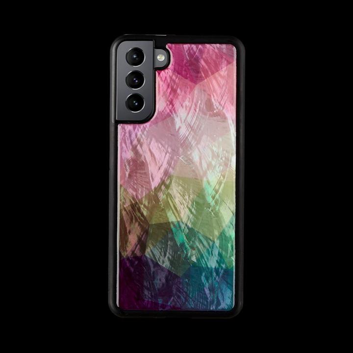 Ikins case for Samsung Galaxy S21+ water flower juodas (Samsung Galaxy S21+)