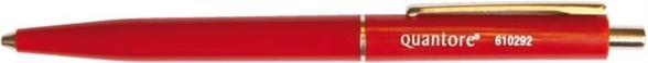Produktbild Quantore 50x nachfüllbarer Kugelschreiber rot mittel (Rot, 50 x)
