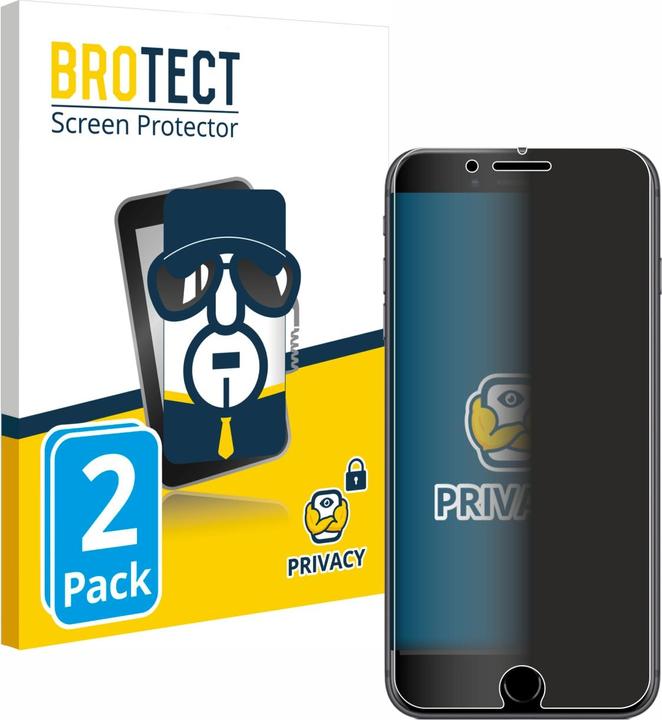 Actual product image BROTECT Anti-spy privacy film Blue light protection film (2 Piece, Apple iPhone 8 Plus)