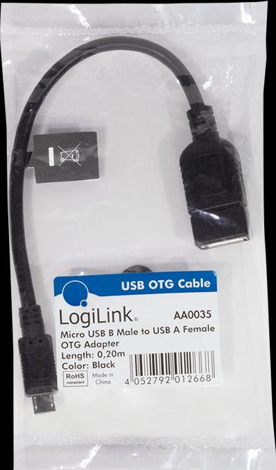 Produktbild LogiLink Usb-Otg (0.20 m, USB 2.0)