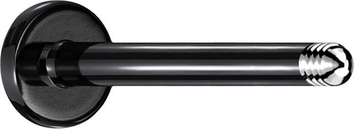 Star Piercing Micro Labret-Stab schwarz (ohne Messing, Titan G23)