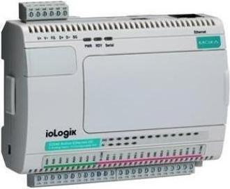 Actual product image Moxa IOLOGIK E2210 - Universal controller, 12 DIs, 8 DOs, ClickGo, -10 to 60C operating temperature