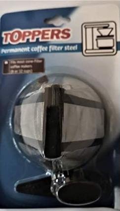 Image du produit Invest GA4304 Universal Permanent Reusable Steel Mesh Coffee Filter with Cup (filtre à café permanent en