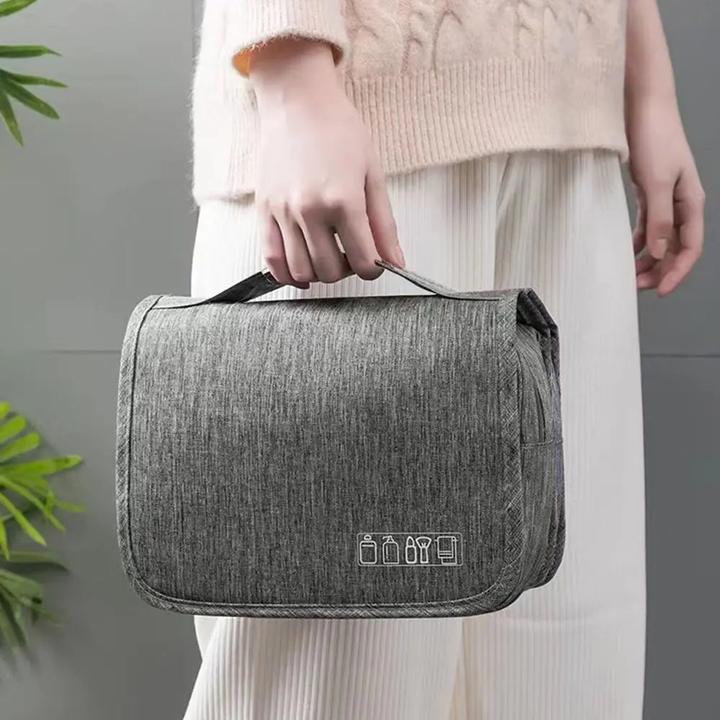 Only-Bags.Store Faltbare Kulturtasche Organizer Hängende Aufbewahrungstasche Badezimmer Makeup Tasche Koffer Reisen (19 l)