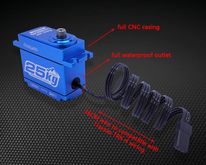 Actual product image Power HD Servo LW-25MG / 25.0kg / 0.14sec. / 6V - 8.4V / Waterproof