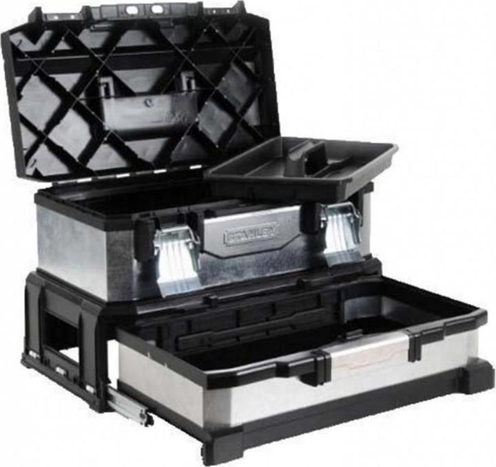 Actual product image Stanley Tool box metal-plastic with integrated drawer (galvanized) (1 pieces)