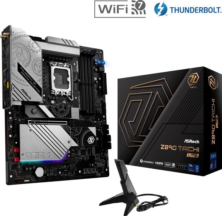 Actual product image AsRock Z890 Taichi Lite Intel DDR5 S1851 (LGA 1851, Intel Z890, ATX)