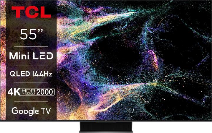 Immagine prodotto TCL Serie C84 4K Mini LED 55" 55C845 144Hz Google TV (55", QLED, 4K, 2023)