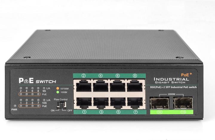 Actual product image Digitus Industrial 8xgigabit Poe Switch (8 Ports)