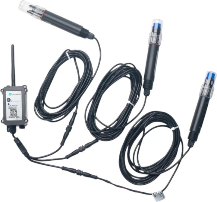 Actual product image Dragino WQS-LB LoRaWAN Water Quality Transmitter Node 868Mhz