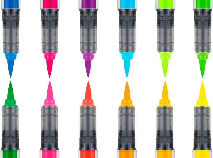 Actual product image Karin Brush Marker Pro (Multicoloured, Neon orange, 12 x)