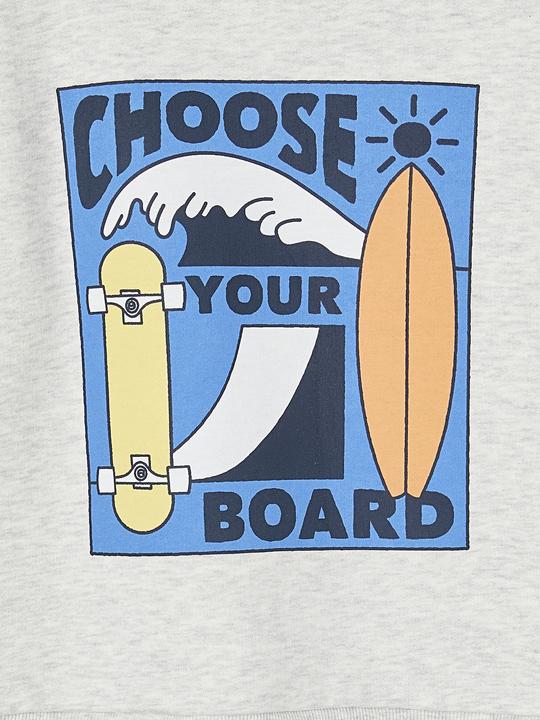 Image du produit Vertbaudet Jungen Sweatshirt mit grossem Skater-Motiv, Recycling-Polyester (92)
