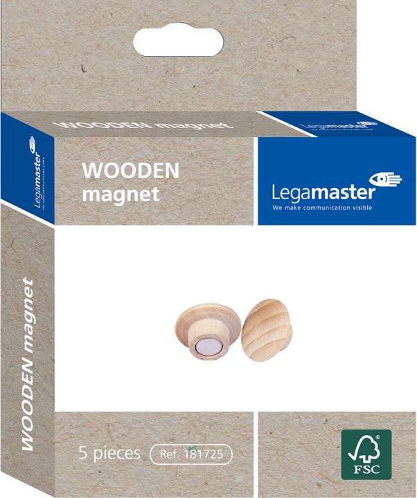 Produktbild Legamaster WOODEN - Magnet (5 x)