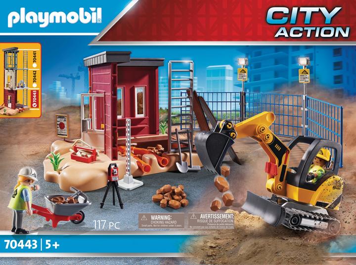 Immagine prodotto Playmobil Mini escavatore con componente (70443, Playmobil Città d'azione)