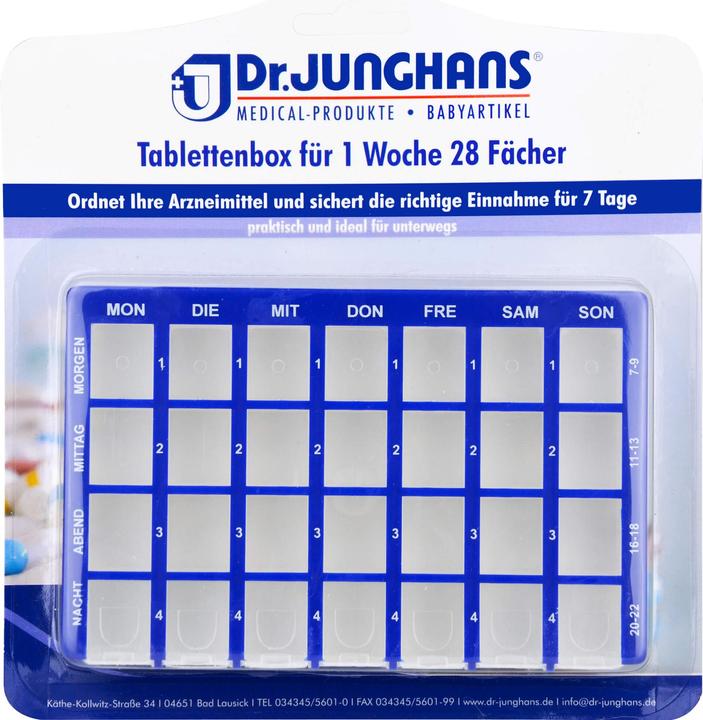 Dr. Junghans Tablettendose 1w 8f Schieb