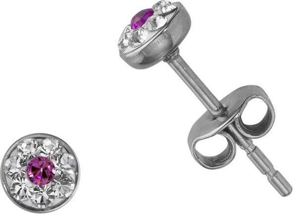 Bijouteria Ohrstecker (Edelstahl, Kristall)