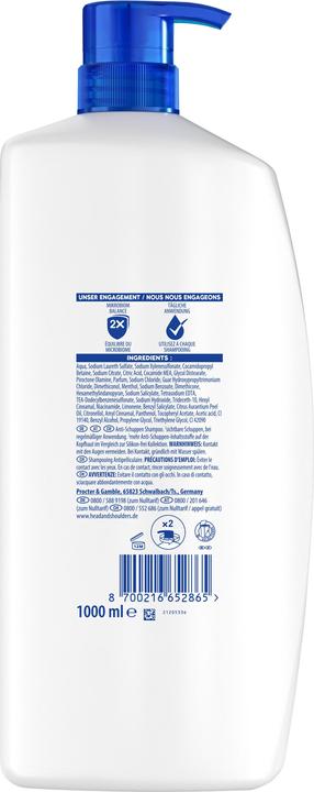 Produktbild Head & Shoulders Anti-Schuppen (1000 ml, Flüssiges Shampoo)