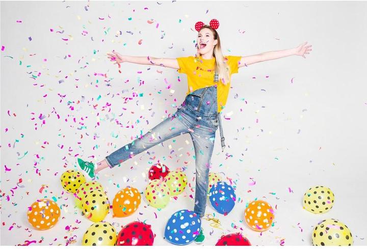 Actual product image Partydeco Confetti Cannon - 80cm - Paper Strips - Colourful