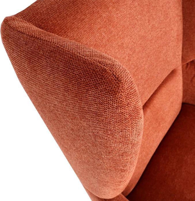 Immagine prodotto Mendler Sedia da salotto HWC-L62, tessuto/metallo tessile - terracotta-marrone