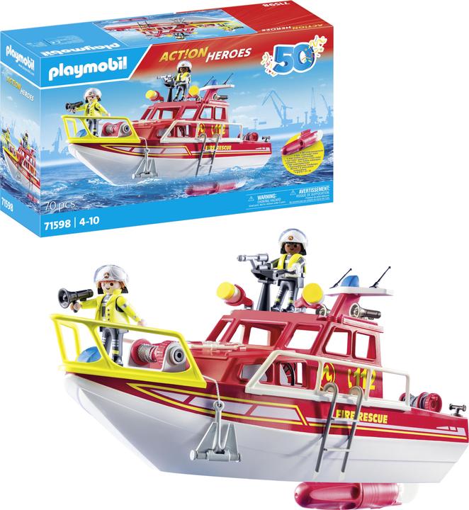 Image du produit Playmobil Bateau-pompe (71598, Playmobil City Action)