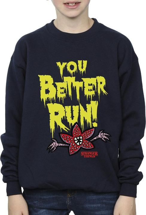 Produktbild Netflix Stranger Things You Better Run Sweatshirt Jungen (128)