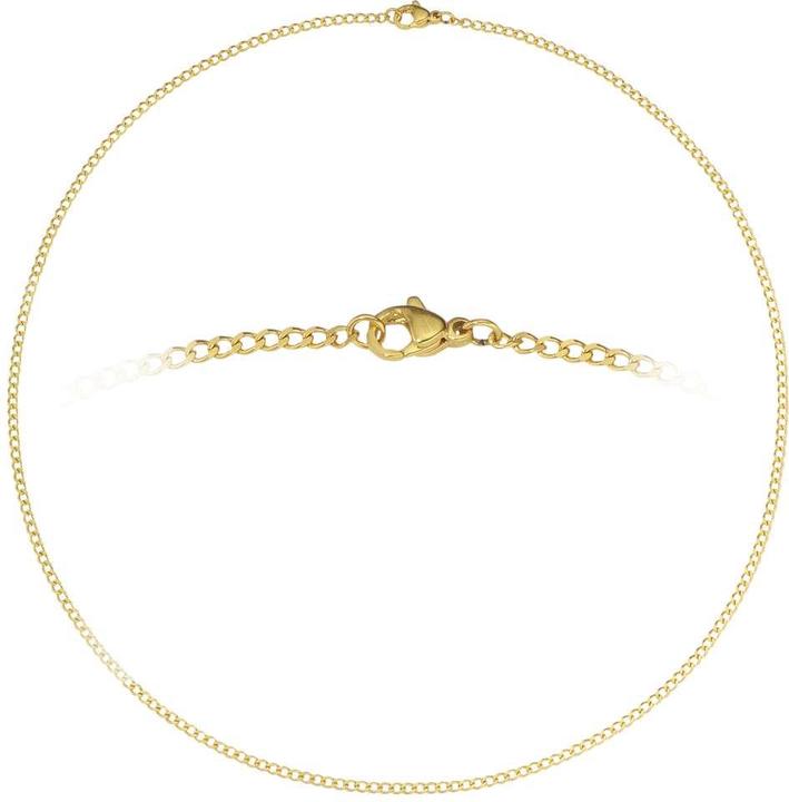 Actual product image Bijouteria Necklace (Stainless steel, PVD coating (gold coloured), 60 cm)