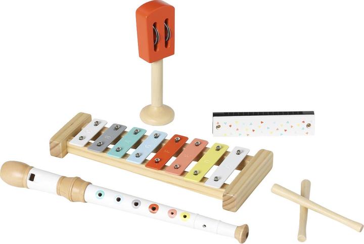 Image du produit Vertbaudet Set de 4 instruments de musique pour enfants, bois FSC®.