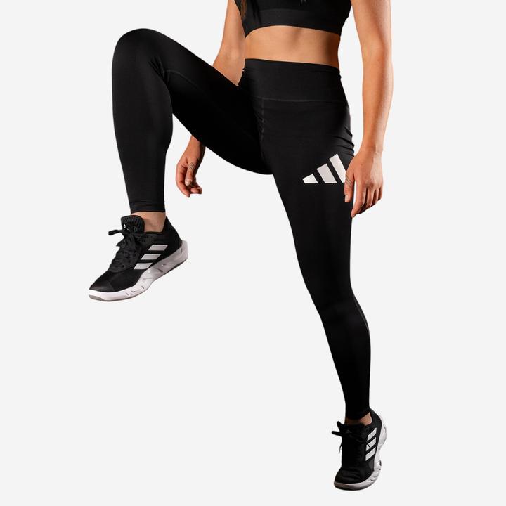 Decathlon Leggings Damen - Logo-Print schwarz