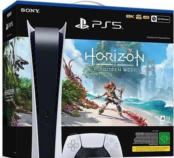 Actual product image Sony Playstation 5 Digital Edit. + Horizon Forbidden West Bundle