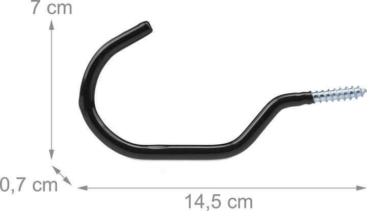 Produktbild Relaxdays 12x Fahrradhaken