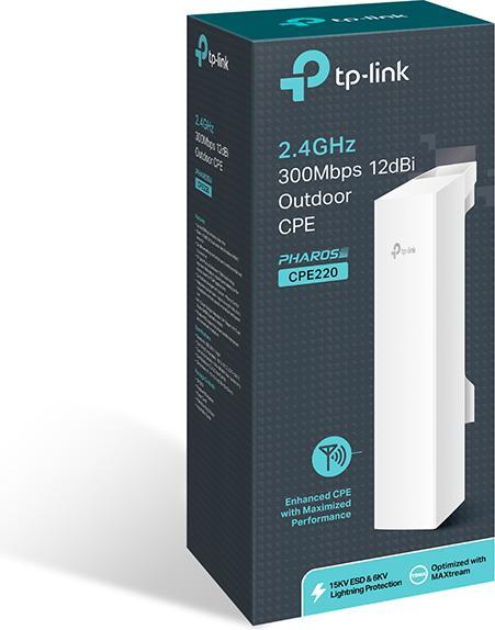Actual product image TP-Link CPE220 - Dedicated Long-Range Outdoor Wireless Networking Solution