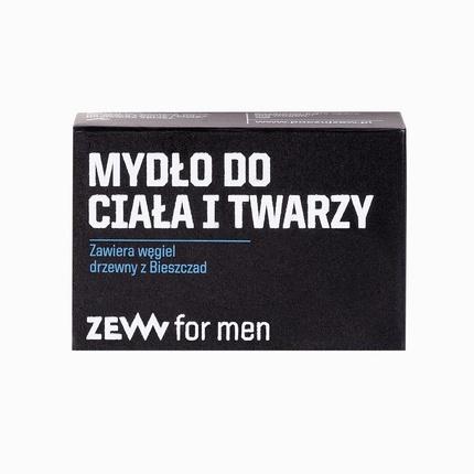 ZEW for men Body and Face Soap Charcoal (85 ml)