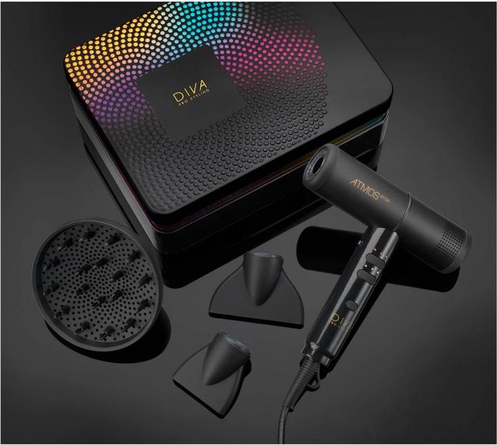Actual product image Diva Hairdryer Atmos ATOM Set black